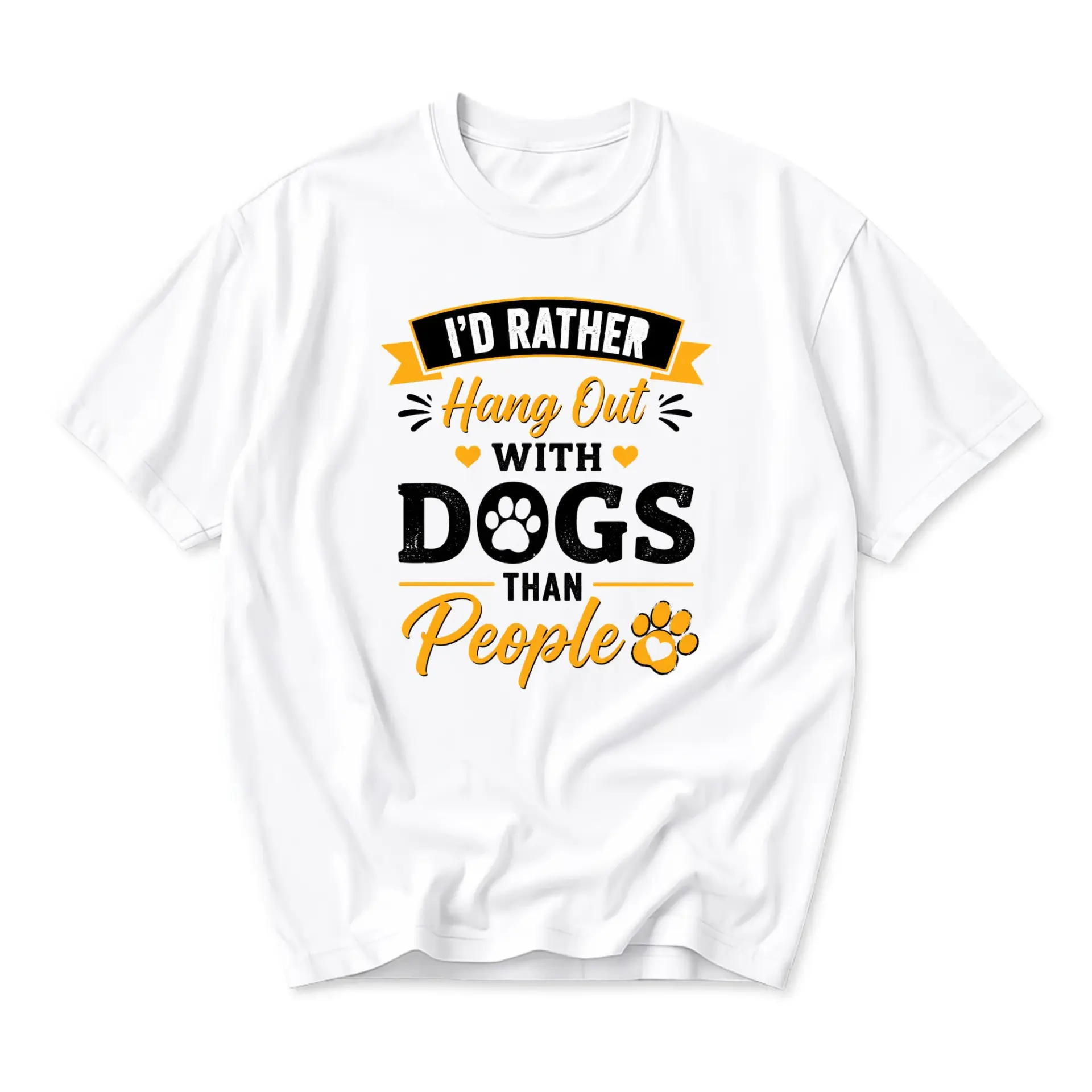 Funny Shirt I'd Rather with Than People Unisex Graphic Tee Comfortable