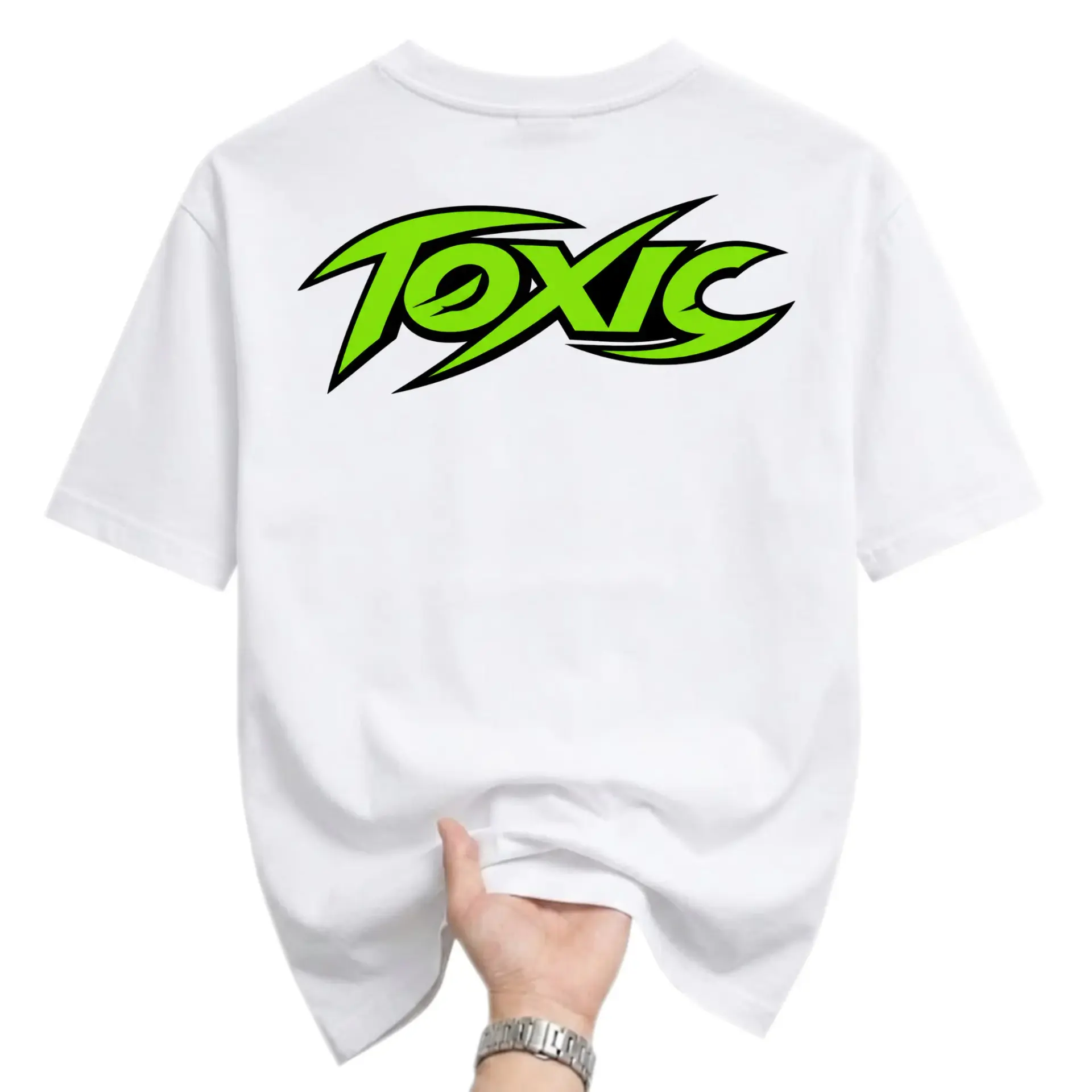 Graphic Tee Unisex Toxic Neon Green Tribal Style Print Casual Streetwear Cotton Crew Neck Short Sleeve Shirt