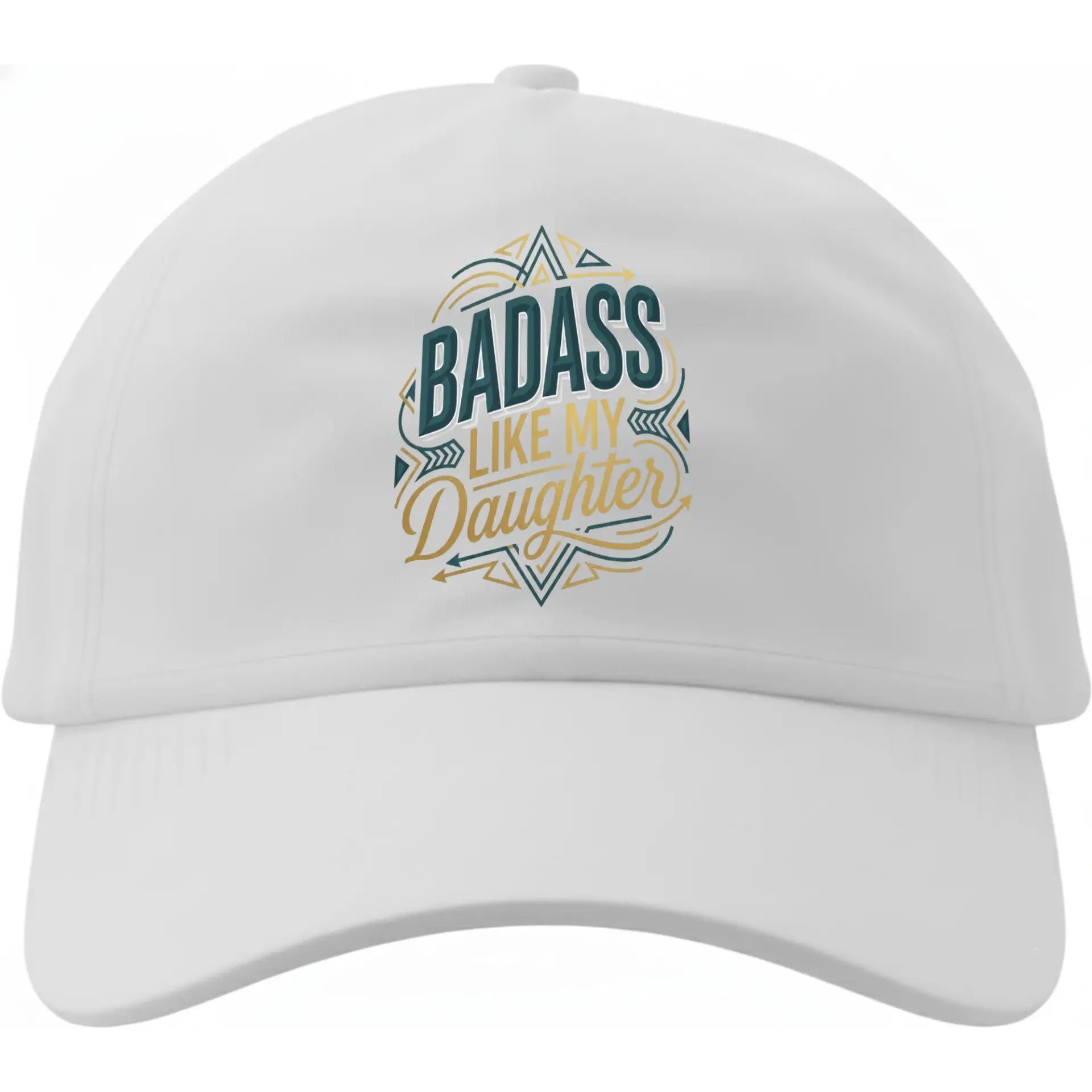 Dad Hat Baseball Cap with Badass Like My Daughter Graphic Print for Casual Style and Comfortable Daily Wear Protection