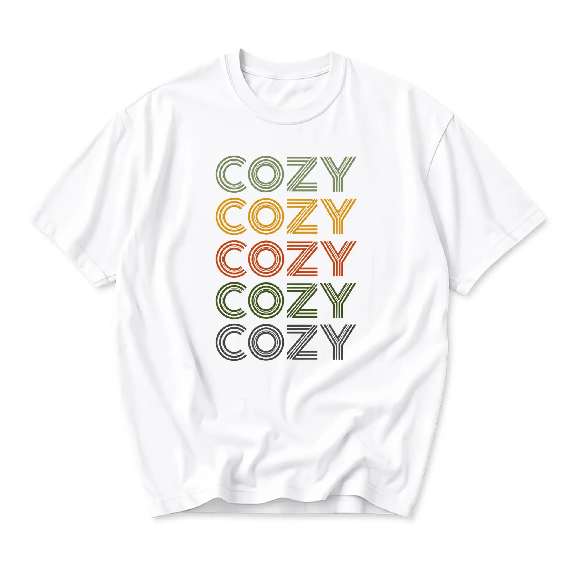 Graphic Tee Unisex Cozy Retro Style Crew Neck Casual Shirt Comfortable Everyday Apparel for Men and Women White Top