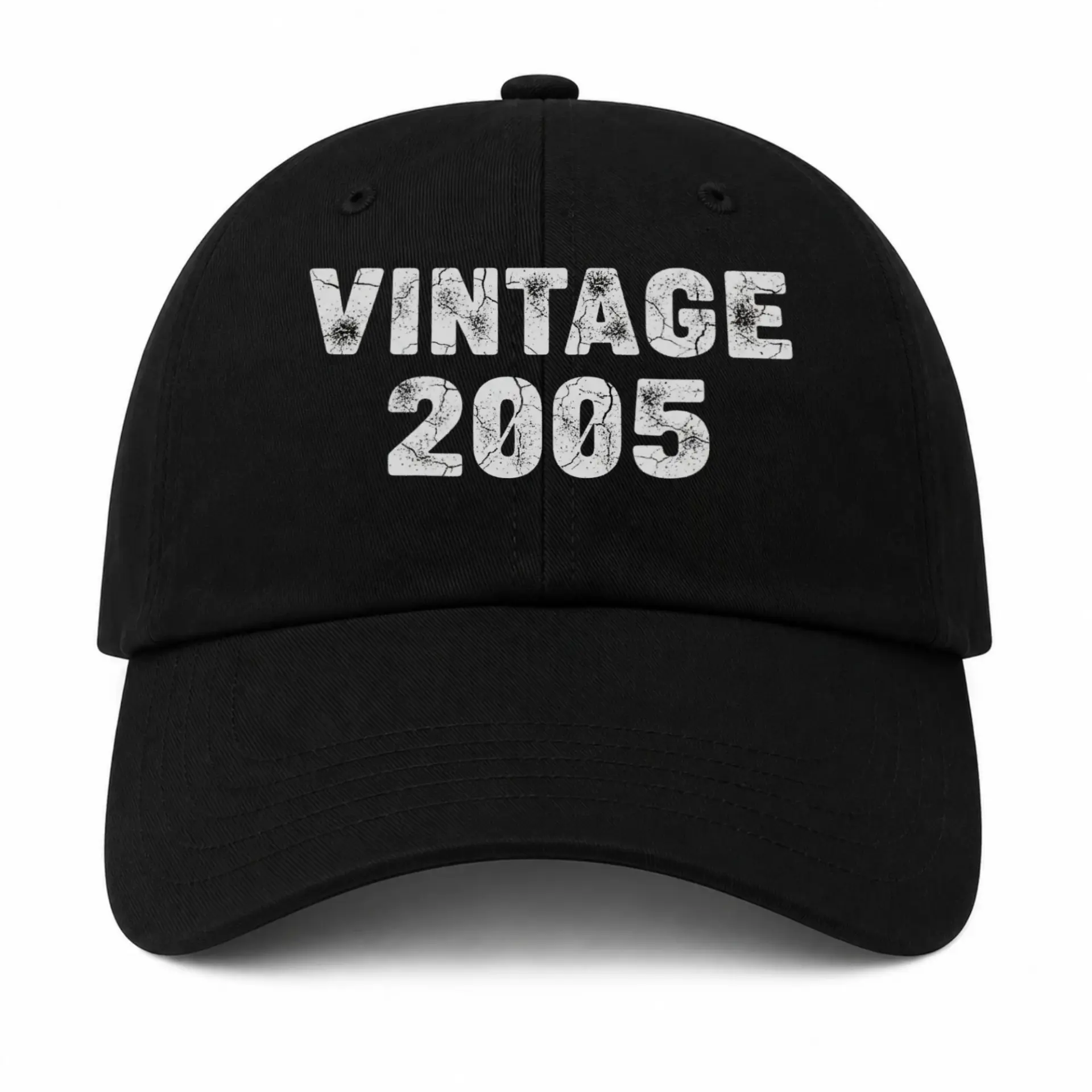 Baseball Cap Vintage 2005 Retro Distressed Graphic Hat for Casual Wear