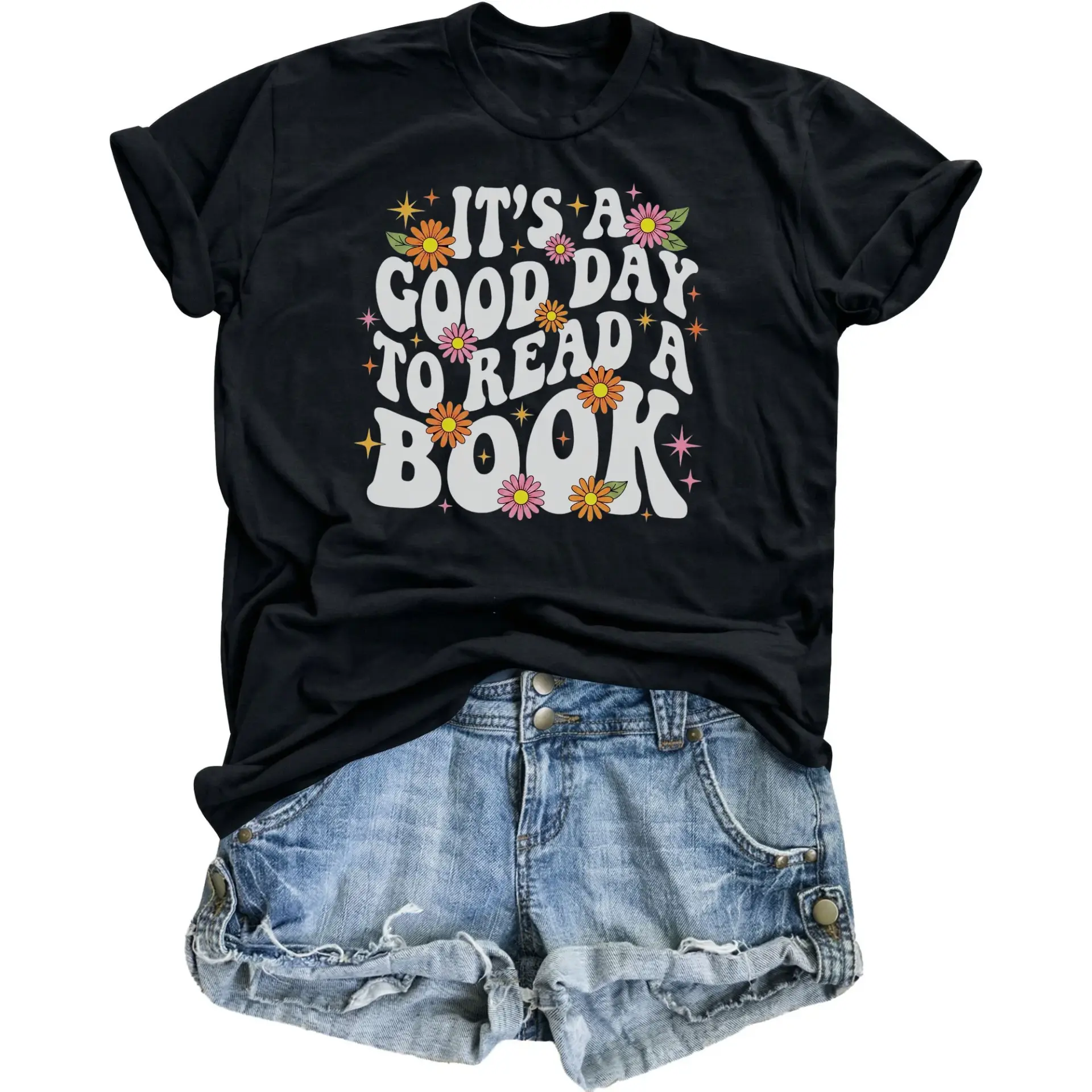 Graphic Tee It Is a to Read a Book Shirt Vintage Style Aesthetic Literary Quote Casual Unisex Top