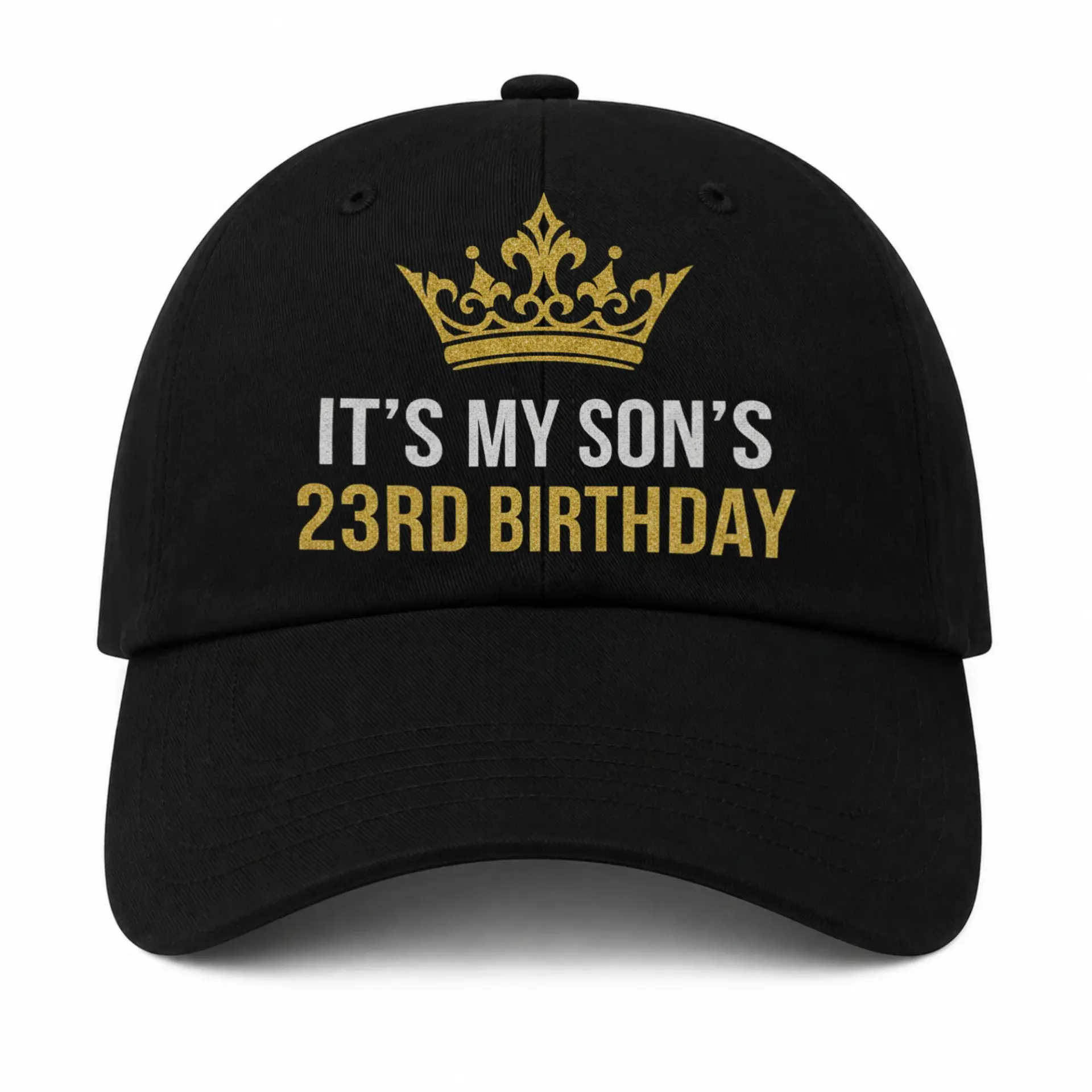 Vinyl Sticker Pack 23rd Birthday Crown Design Waterproof Decals for Laptops Water Bottles and Personal Accessories
