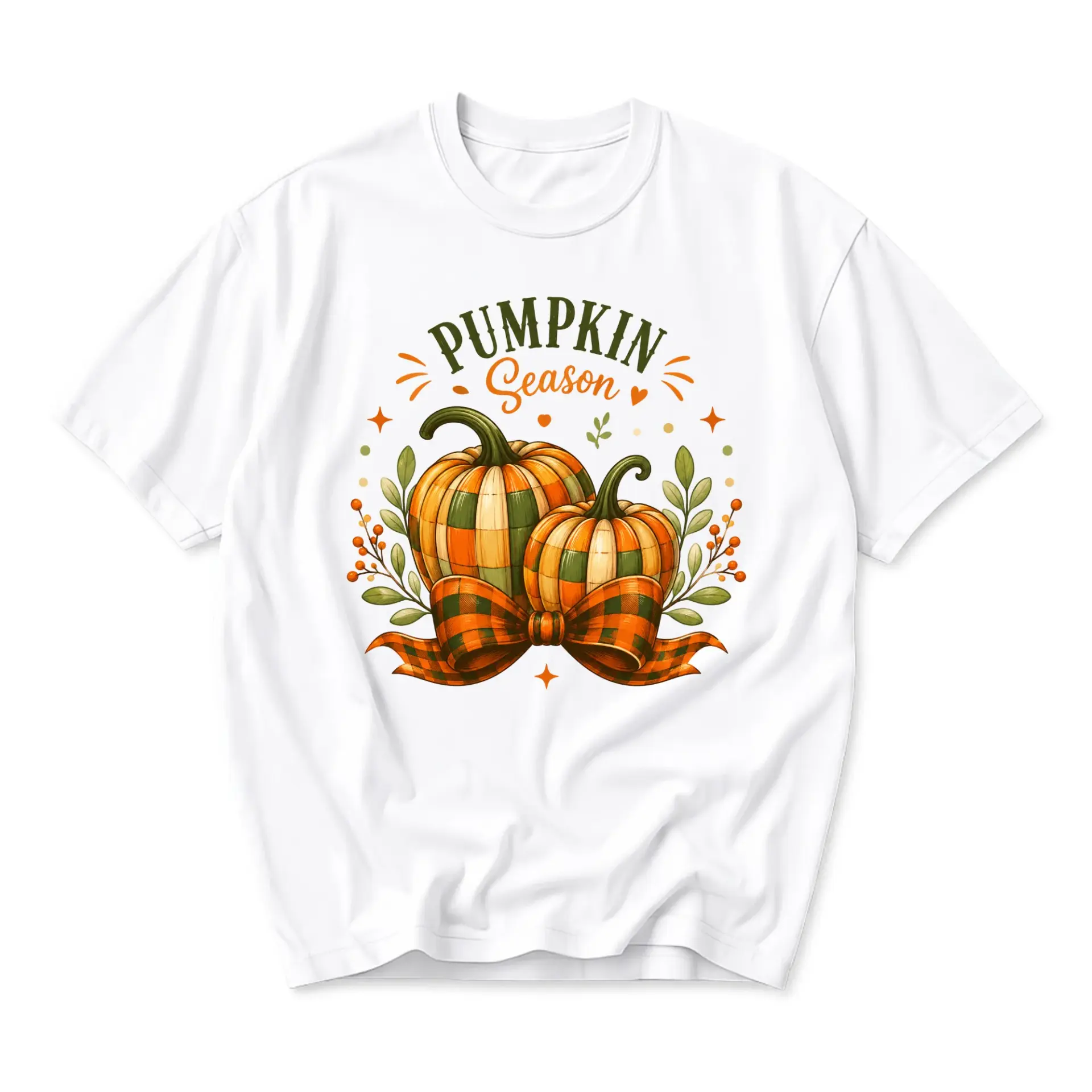 T-shirt Pumpkin Season Autumn Graphic Tee Fall Aesthetic Botanical Illustration Unisex Crew Neck Everyday Casual Top