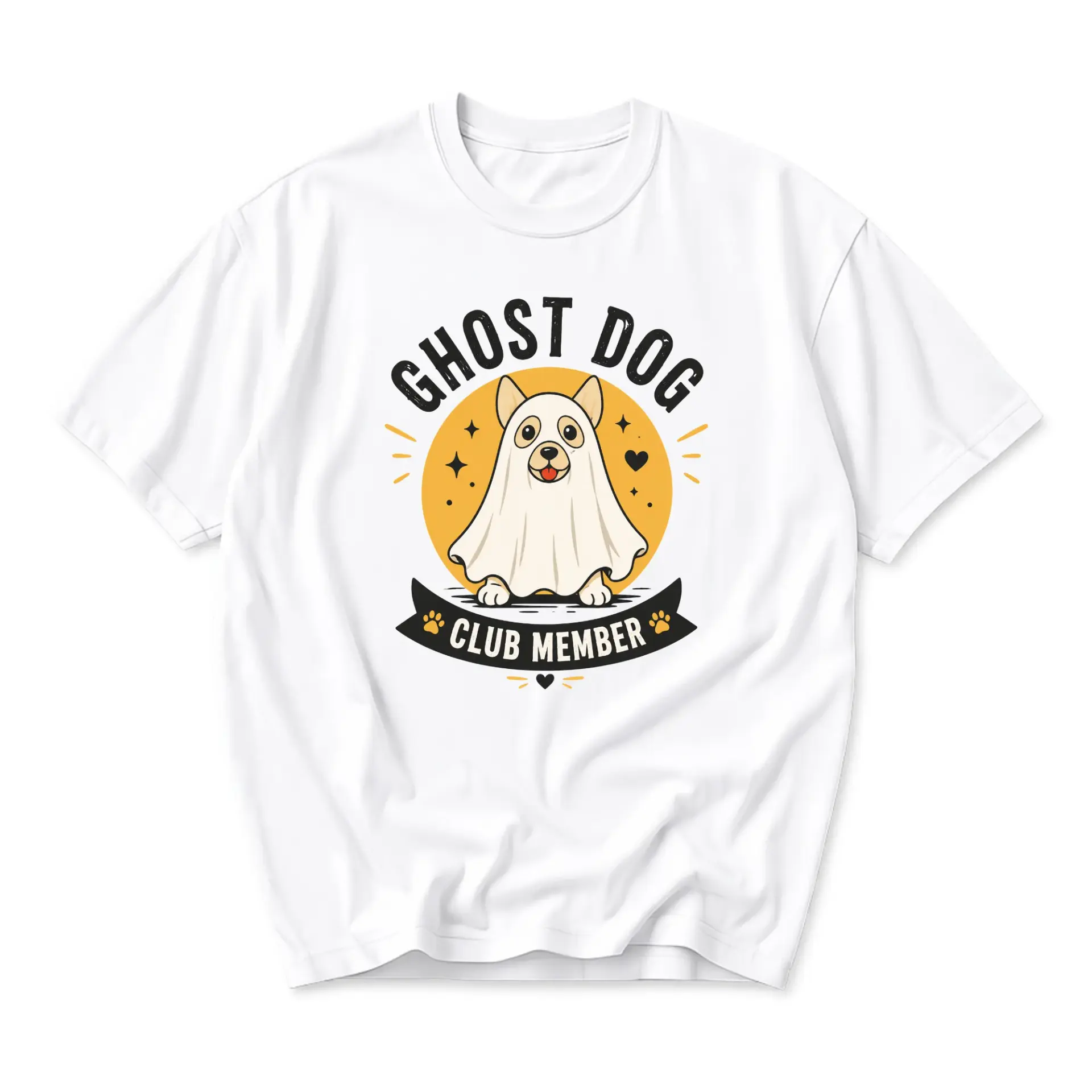 Ghost Dog Club Member Unisex Graphic T-Shirt Casual Cotton Blend Crew Neck Short Sleeve Humor Apparel