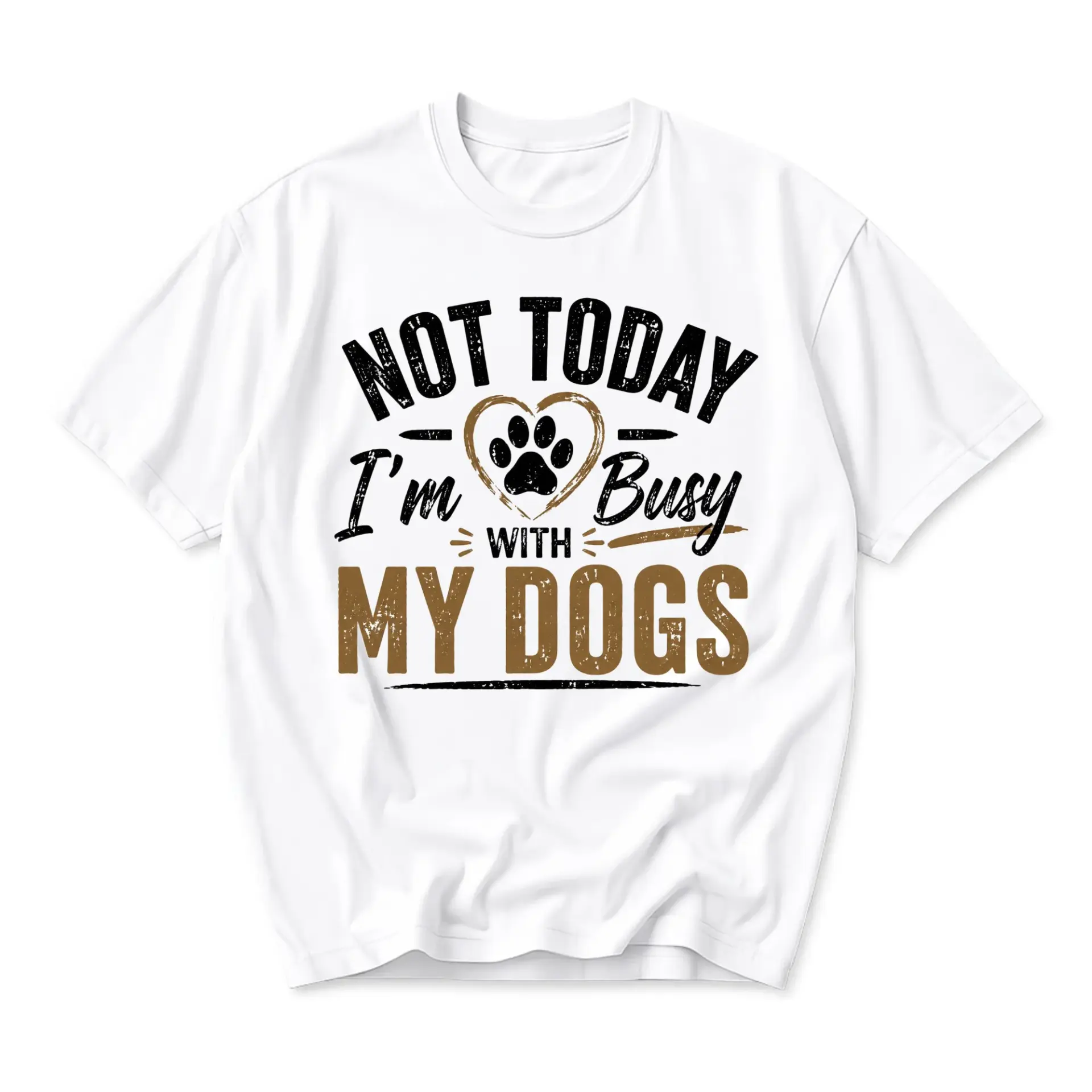 Funny Shirt Not Today I Am Busy with My Graphic Tee Unisex Crew Neck Casual