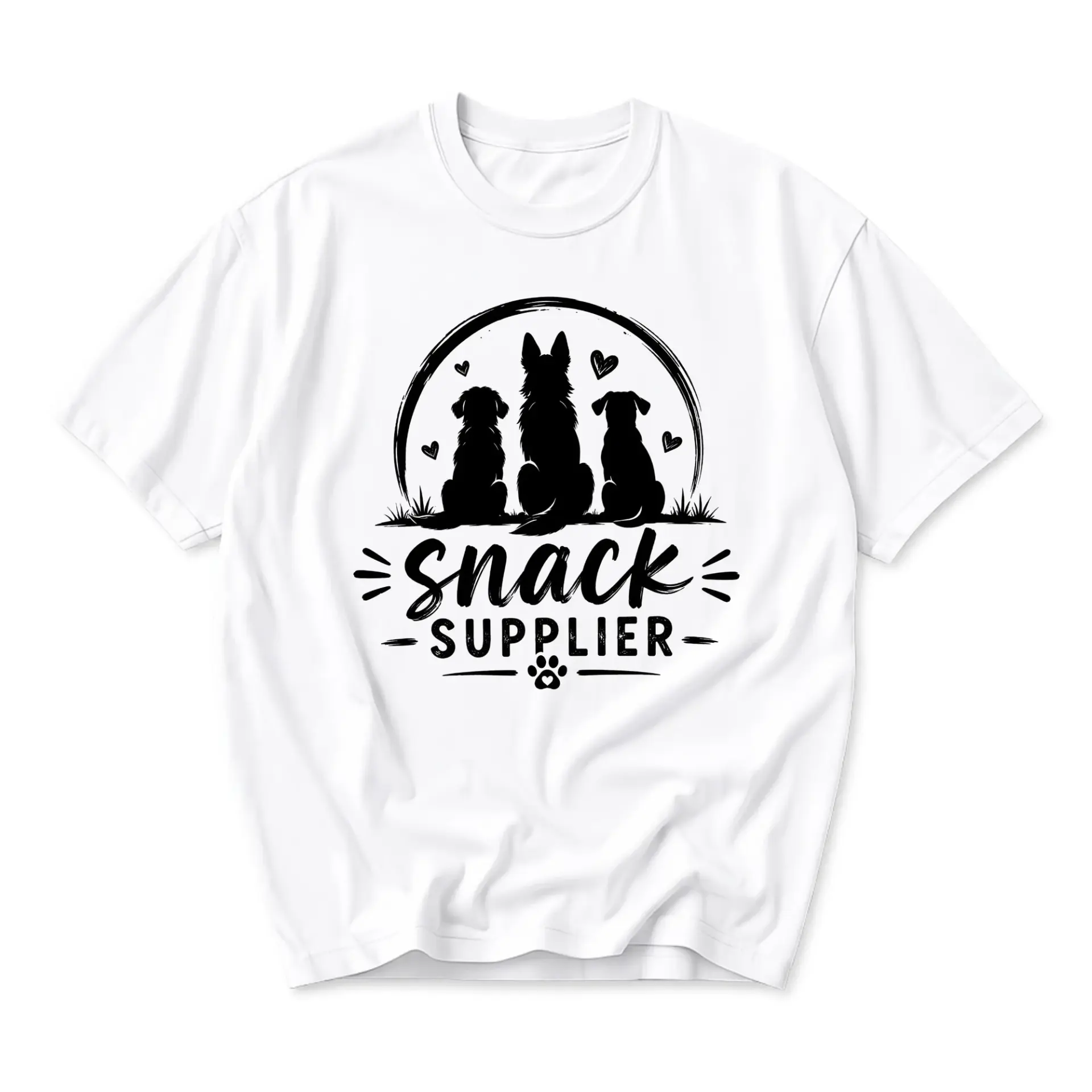 Funny Shirt Snack Supplier Graphic Tee for Dog Lovers Unisex Casual Crew