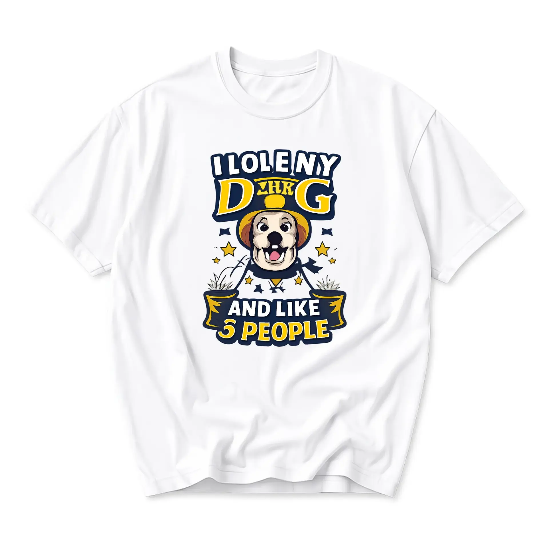 Funny Shirt I Love and Like 3 People Graphic Tee Unisex Casual Apparel for