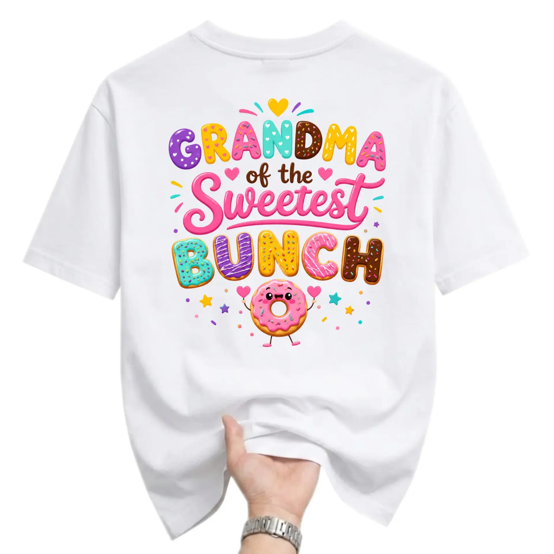 Graphic Tee Grandma of the Sweetest Bunch Shirt Unisex Casual Everyday Crew