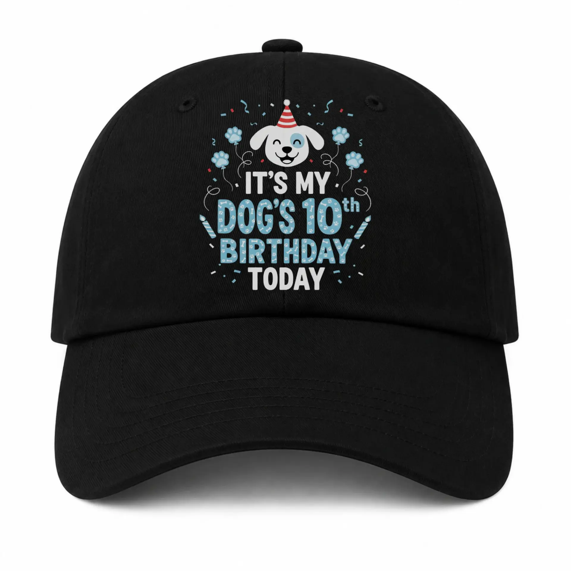 Baseball Cap Funny Dog Lover Gift Graphic Embroidered Hat for Adults