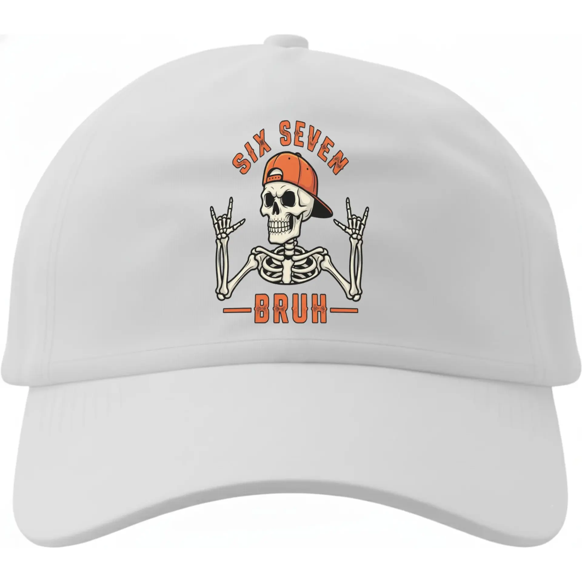 Baseball Cap Funny Skeleton Graphic Hat Cool Urban Style Streetwear Unisex Adjustable Dad Hat for Everyday Casual Wear
