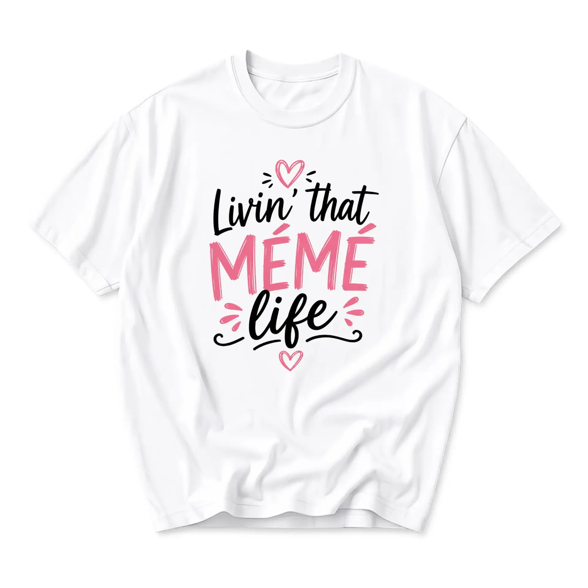 Graphic Tee That Meme Cute Heart Apparel Casual Unisex Crew Neck Short