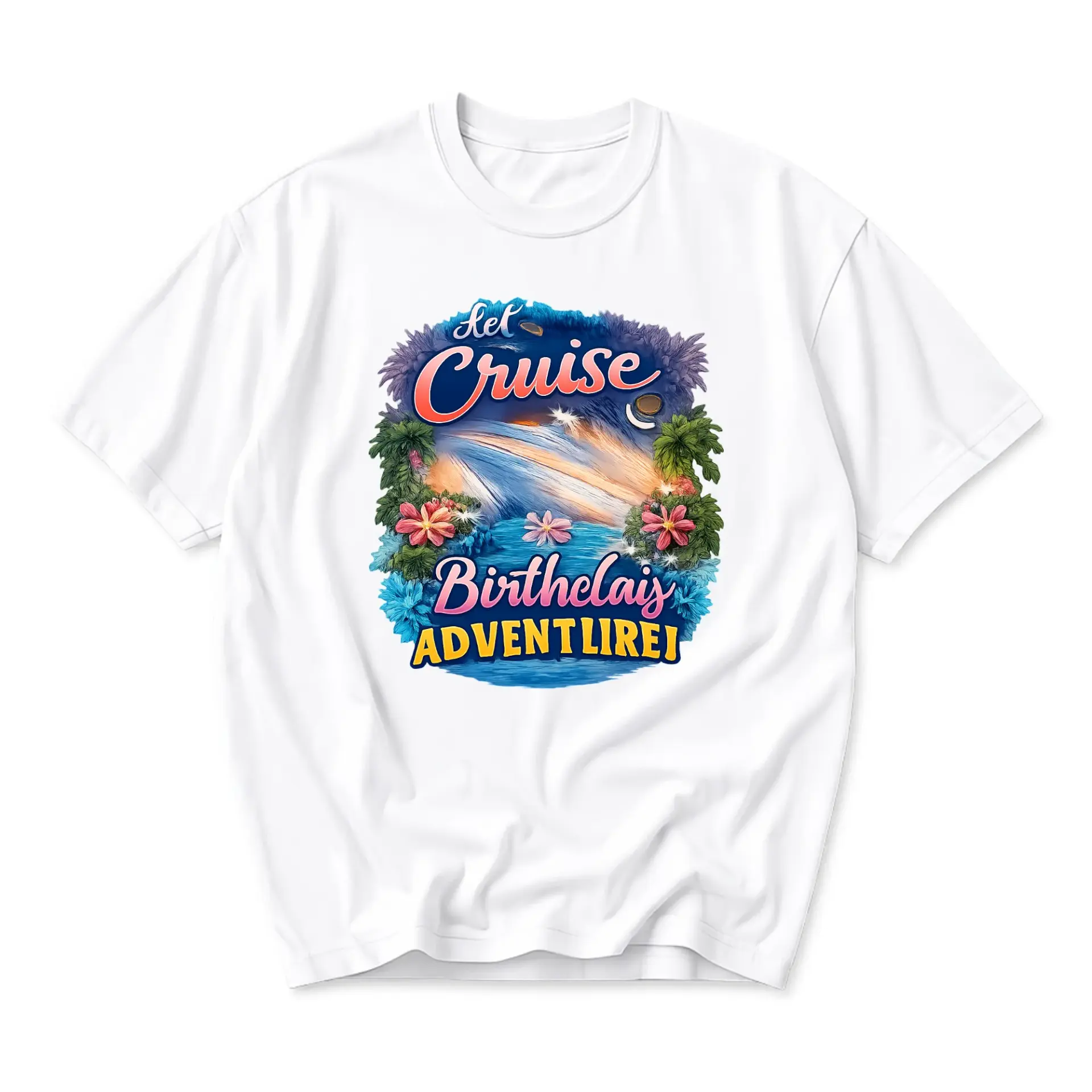 Funny Shirt Cruise Birthclais Adventlirei Graphic Tee Tropical Summer Unisex Crew Neck Cotton Casual Apparel