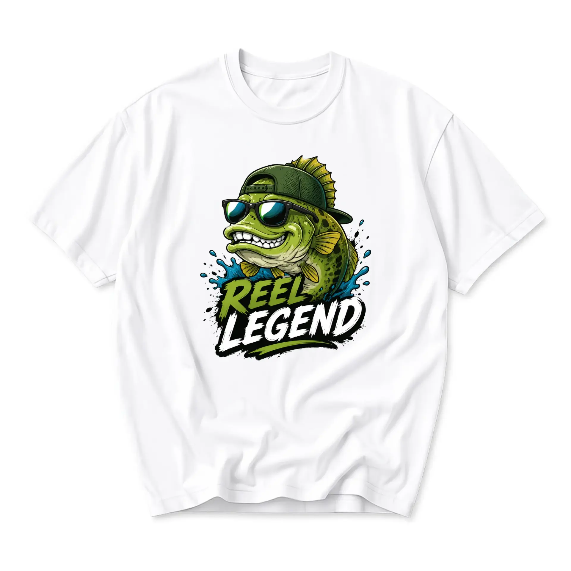 T-shirt Reel Legend Graphic Tee Funny Fishing Shirt for Men and Women Casual Crew Neck Cotton Apparel Anglers