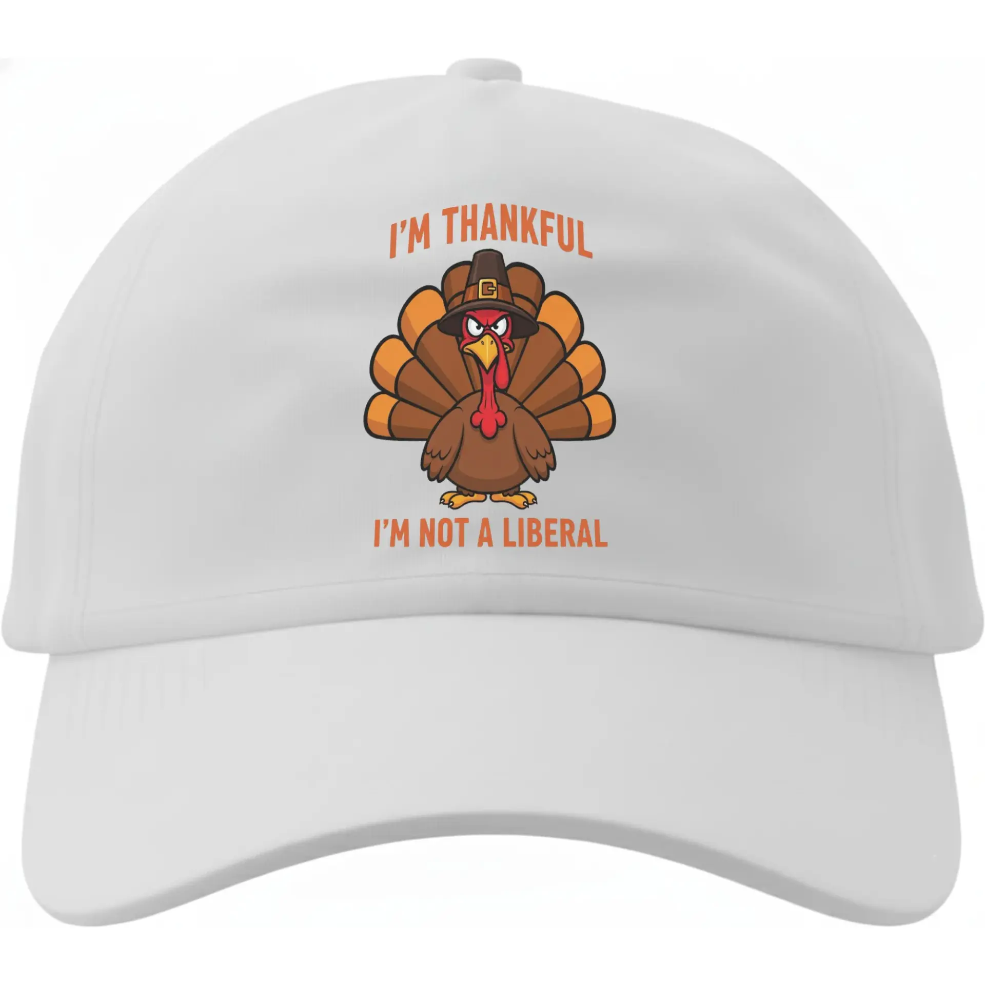 Baseball Cap Funny Thanksgiving Turkey Graphic Hat Low Profile Cotton Unisex Adjustable Strap Headwear for Adults