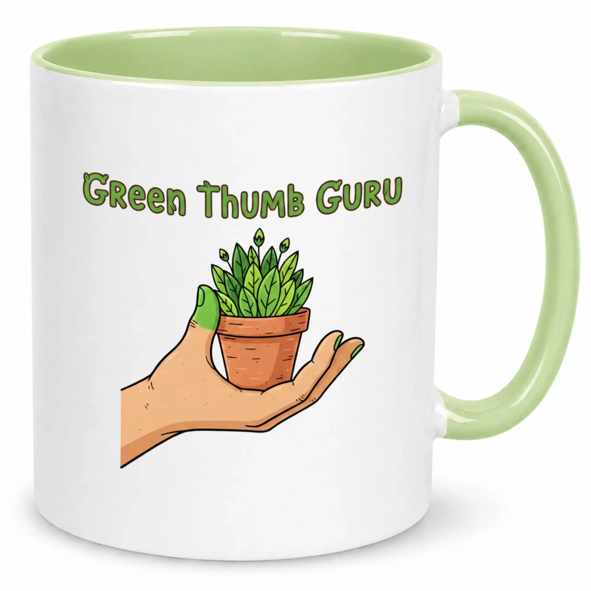 Funny Guru Coffee Mug Charming Plant Lover White Ceramic Cup Gardening Enthusiast 11oz or 15oz Beverage Drinkware Gift