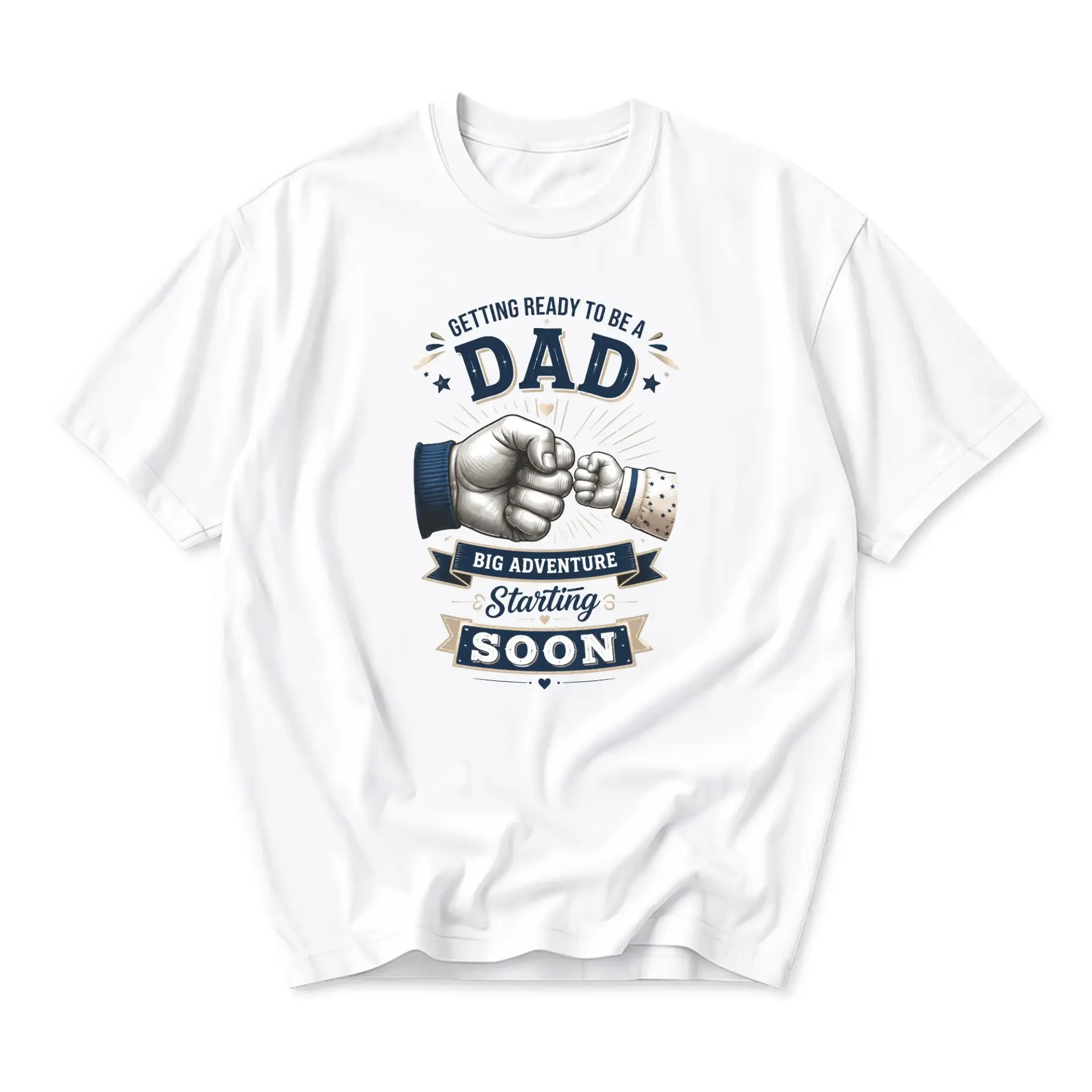 Funny Shirt Getting Ready to Be a Dad Graphic Tee Unisex Casual Crew Neck Apparel for Everyday Wear and Special Occasions