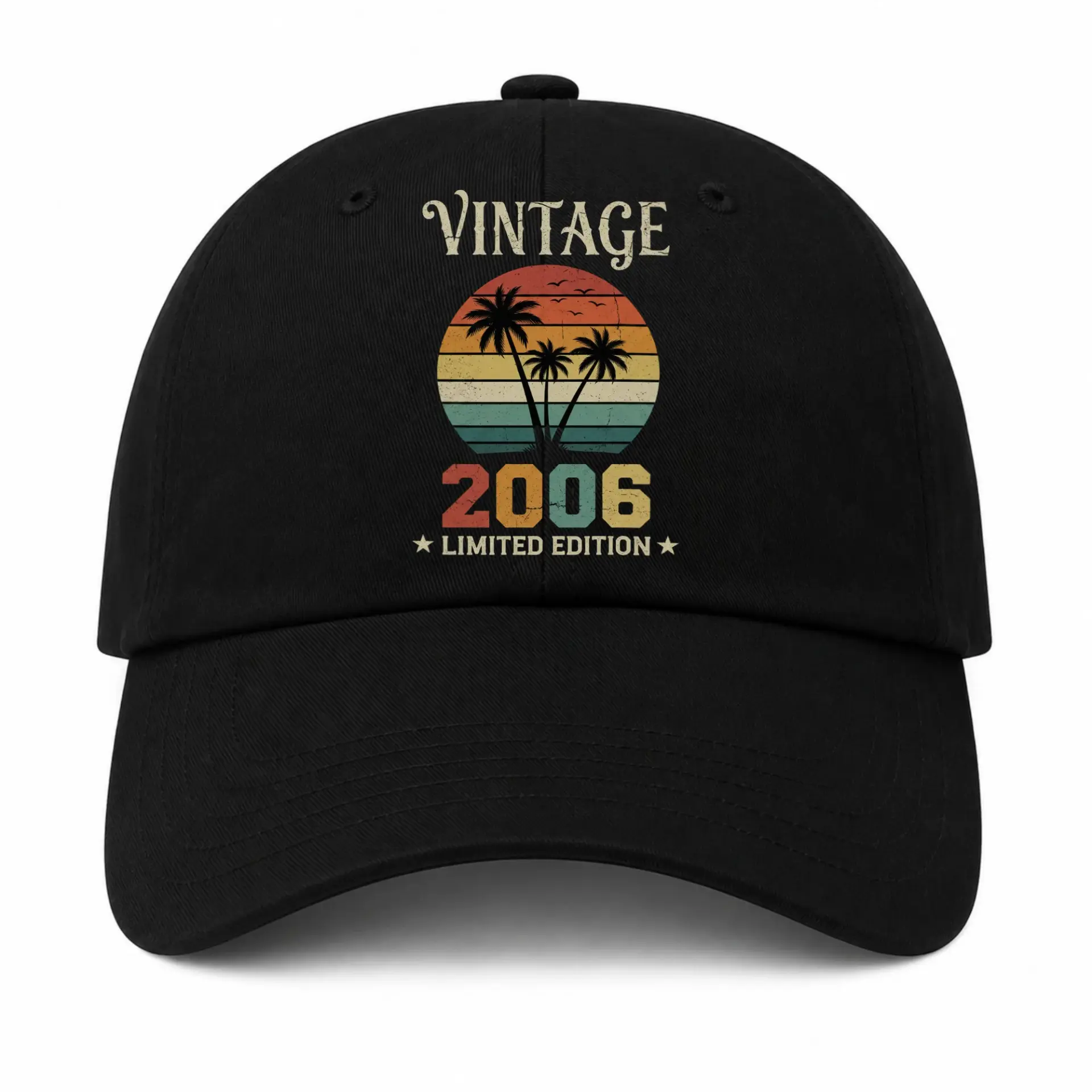 Baseball Cap Vintage 2006 Limited Edition Tropical Sunset Graphic Hat