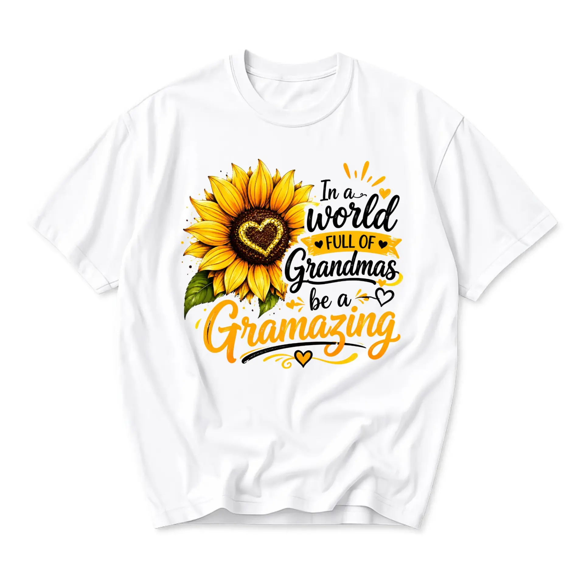 Funny Shirt for Women in a World Full of Grandmas Be a Gramazing Graphic
