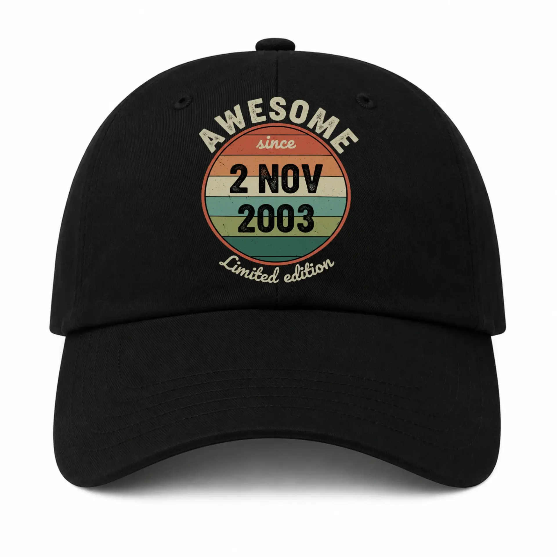 Baseball Cap Awesome Since November 2003 Vintage Retro Sunset Dad Hat