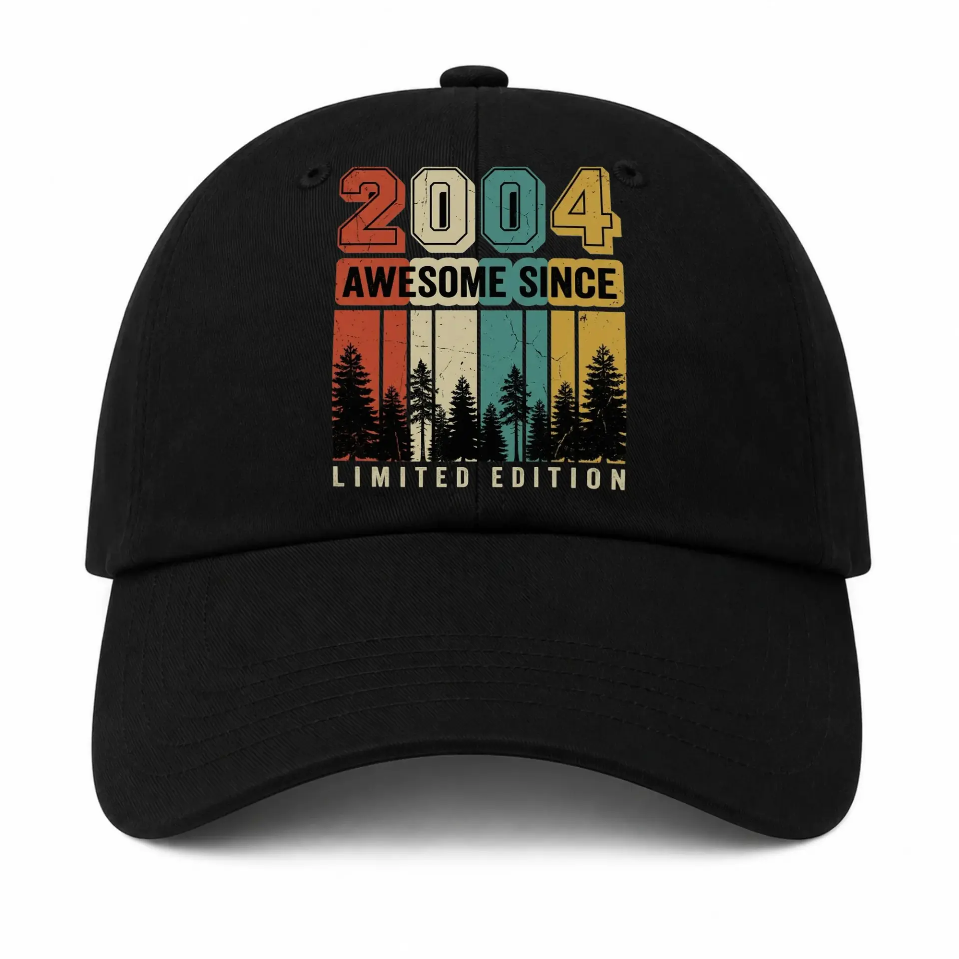 Baseball Cap Awesome Since 2004 Limited Edition Retro Forest Graphic Hat