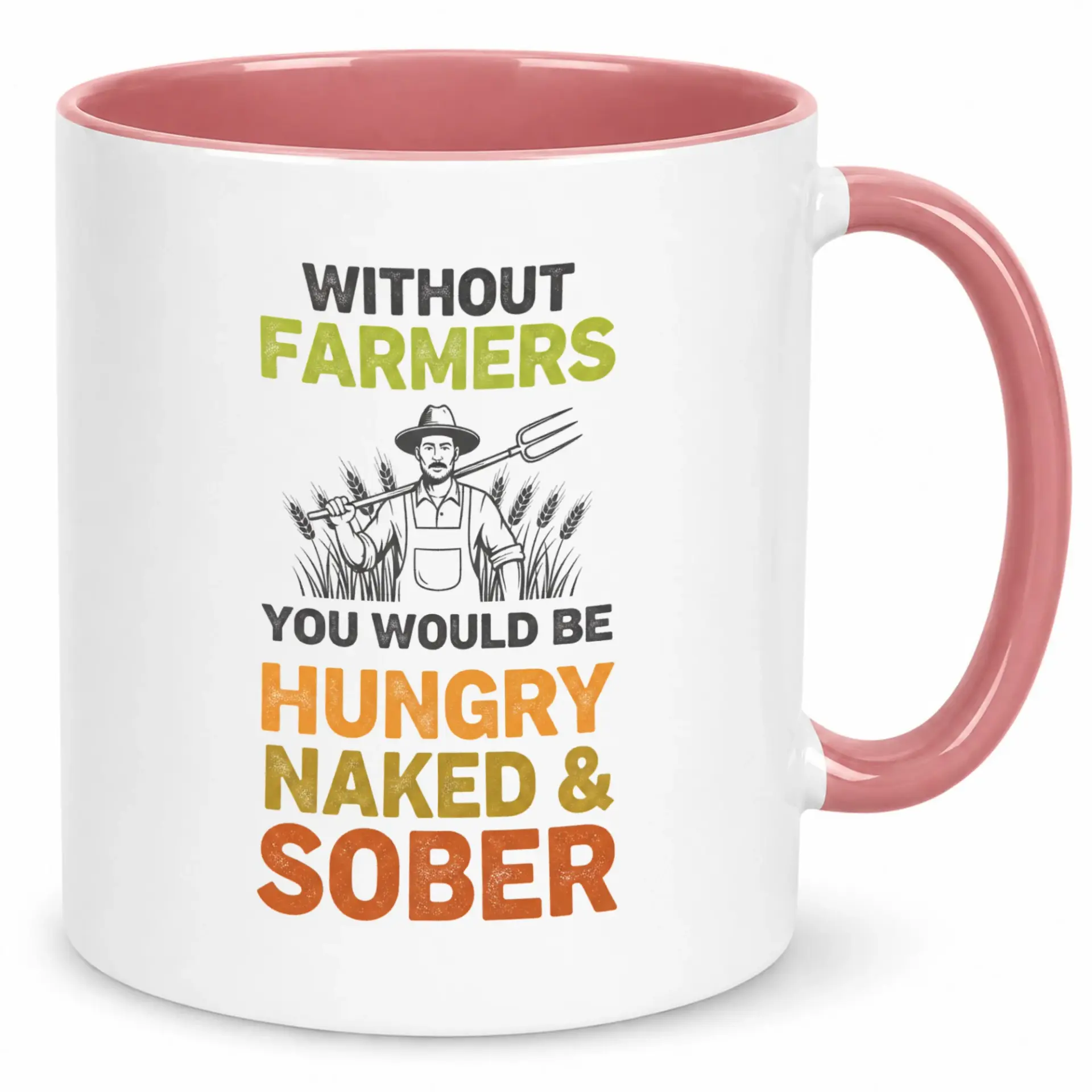 Funny Farmer Coffee Mug Ceramic Drinkware for Agriculture Enthusiasts Humorous Appreciation Design 11 Oz or 15 Oz Kitchen Cup