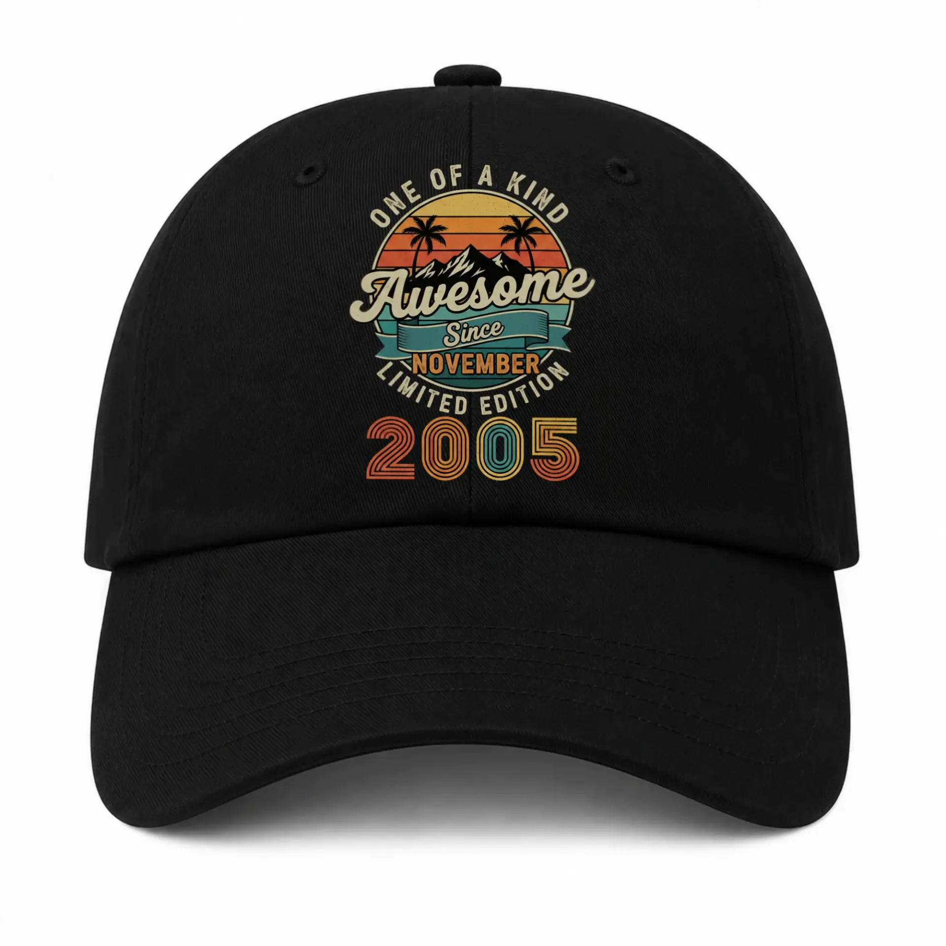 Baseball Cap Vintage Sunset Style Awesome Since November 2005 Graphic Hat