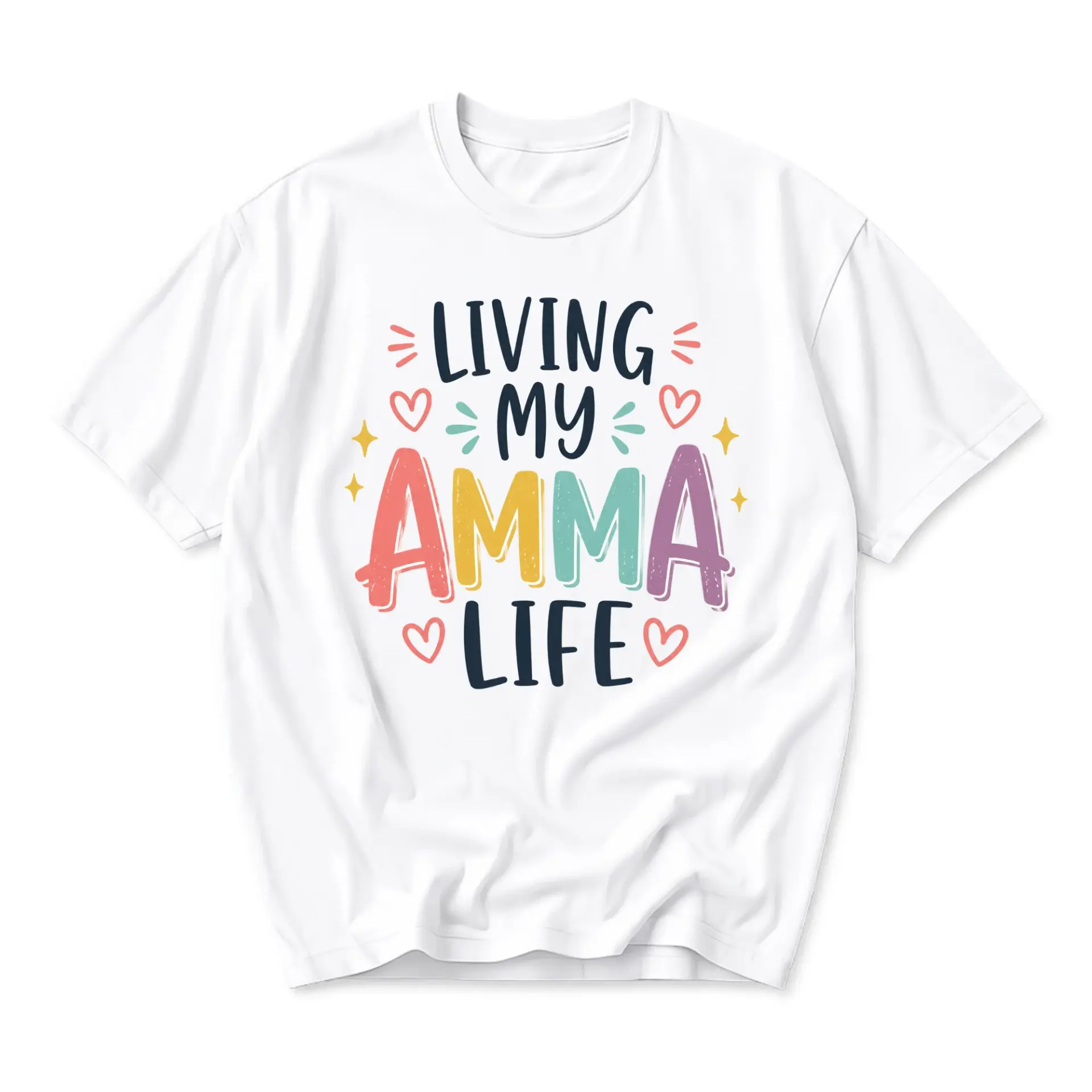 Graphic Tee Living My Life Unisex Crew Neck T-Shirt Soft Cotton Blend Casual Everyday Apparel for Family Enthusiasts