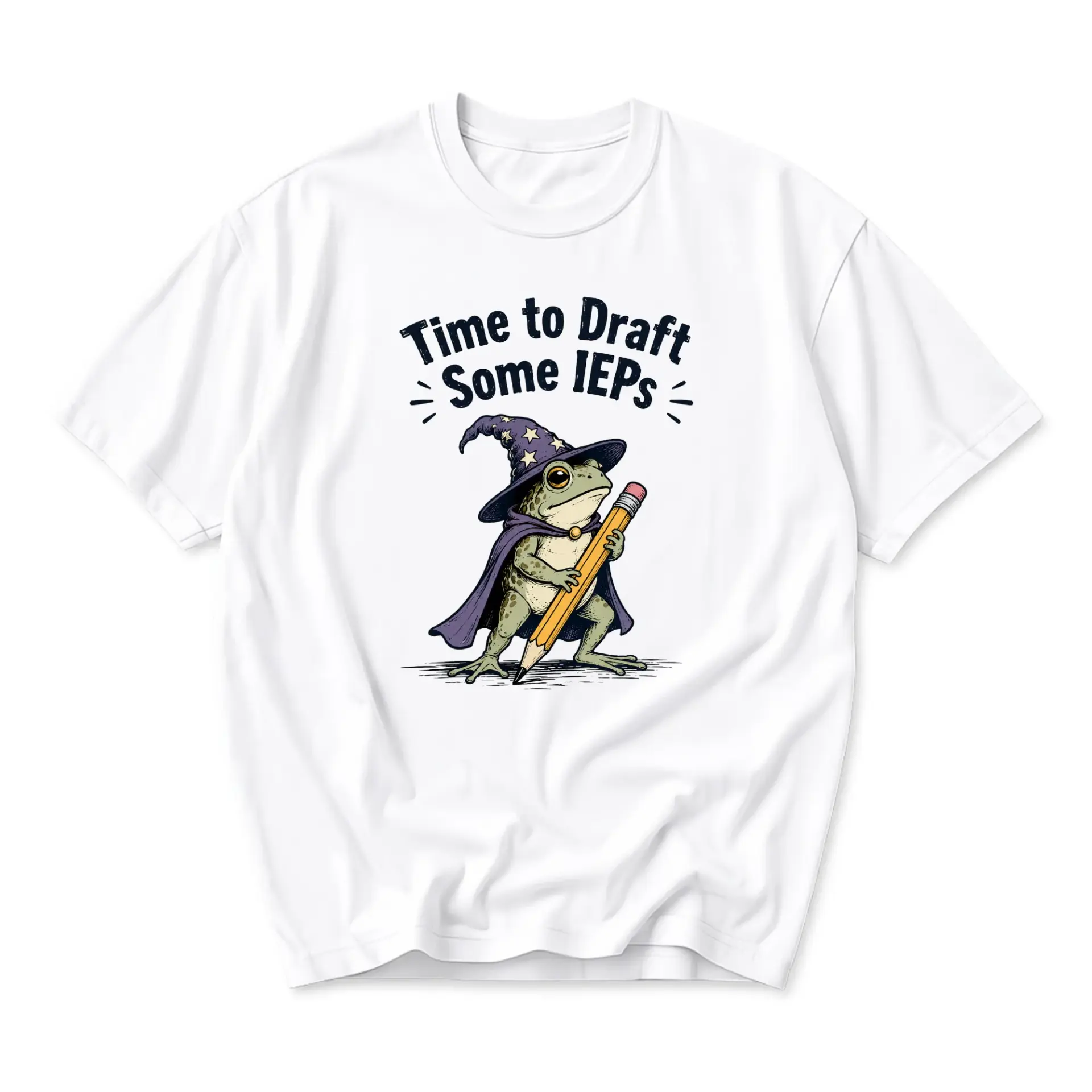 Funny Shirt Time to Draft Some Ieps Graphic Tee for Teachers and Educators Casual Unisex Crew Neck Cotton Top