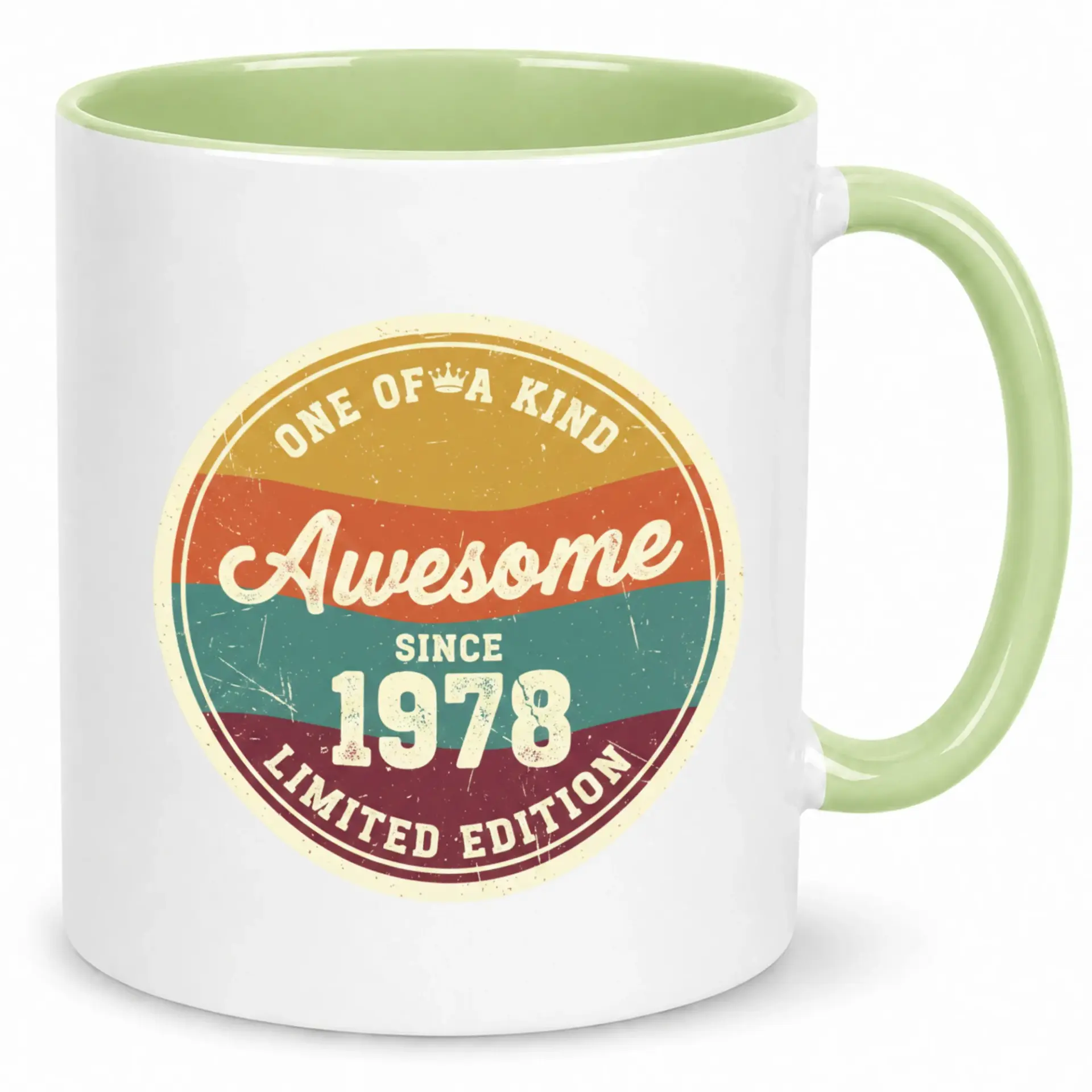 Awesome Since 1978 Limited Edition Ceramic Coffee Mug One of a Birthday Anniversary Tea Cup Vintage Style Gift for Men Women