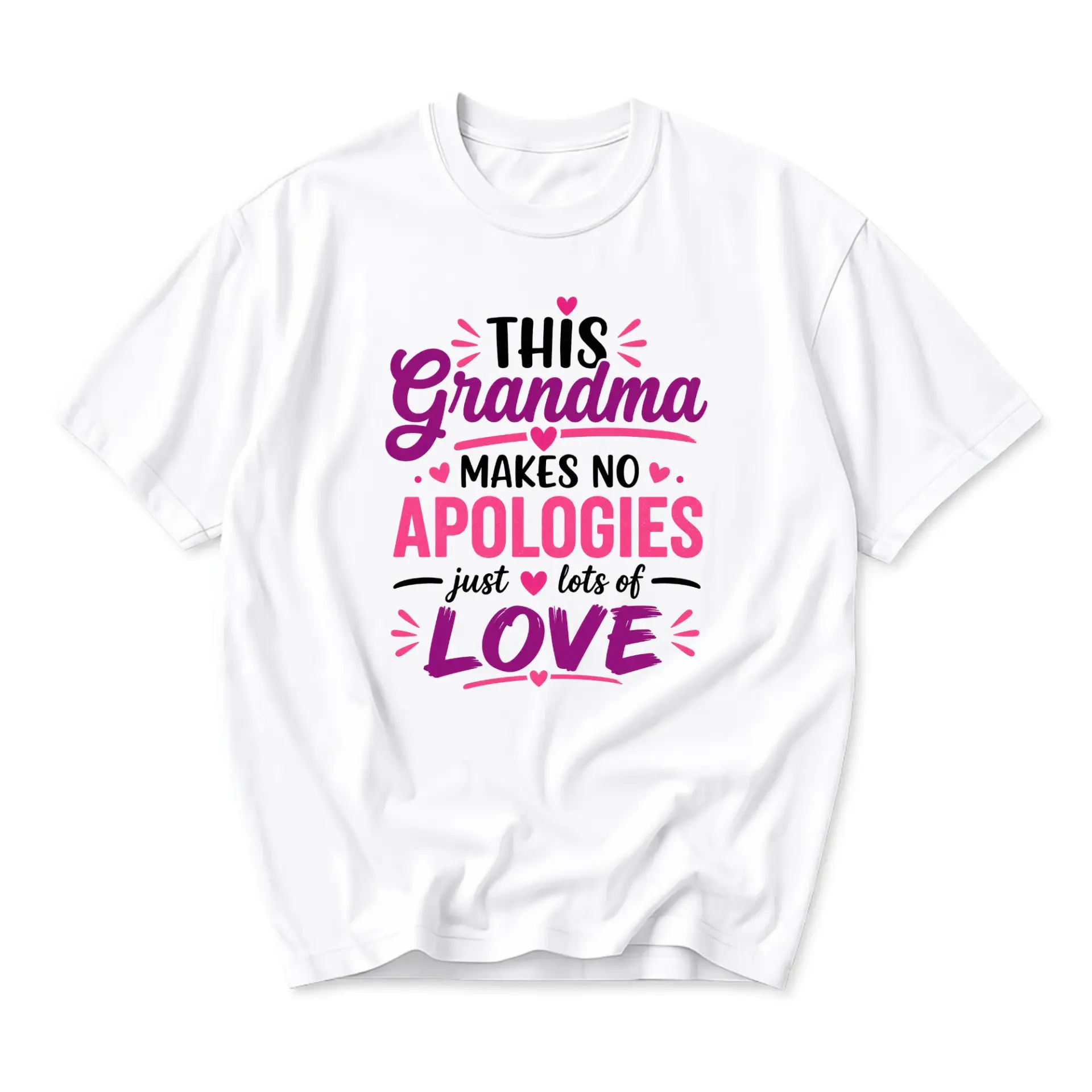 Graphic Tee This Grandma Makes No Apologies Just Unisex Crew Neck Short