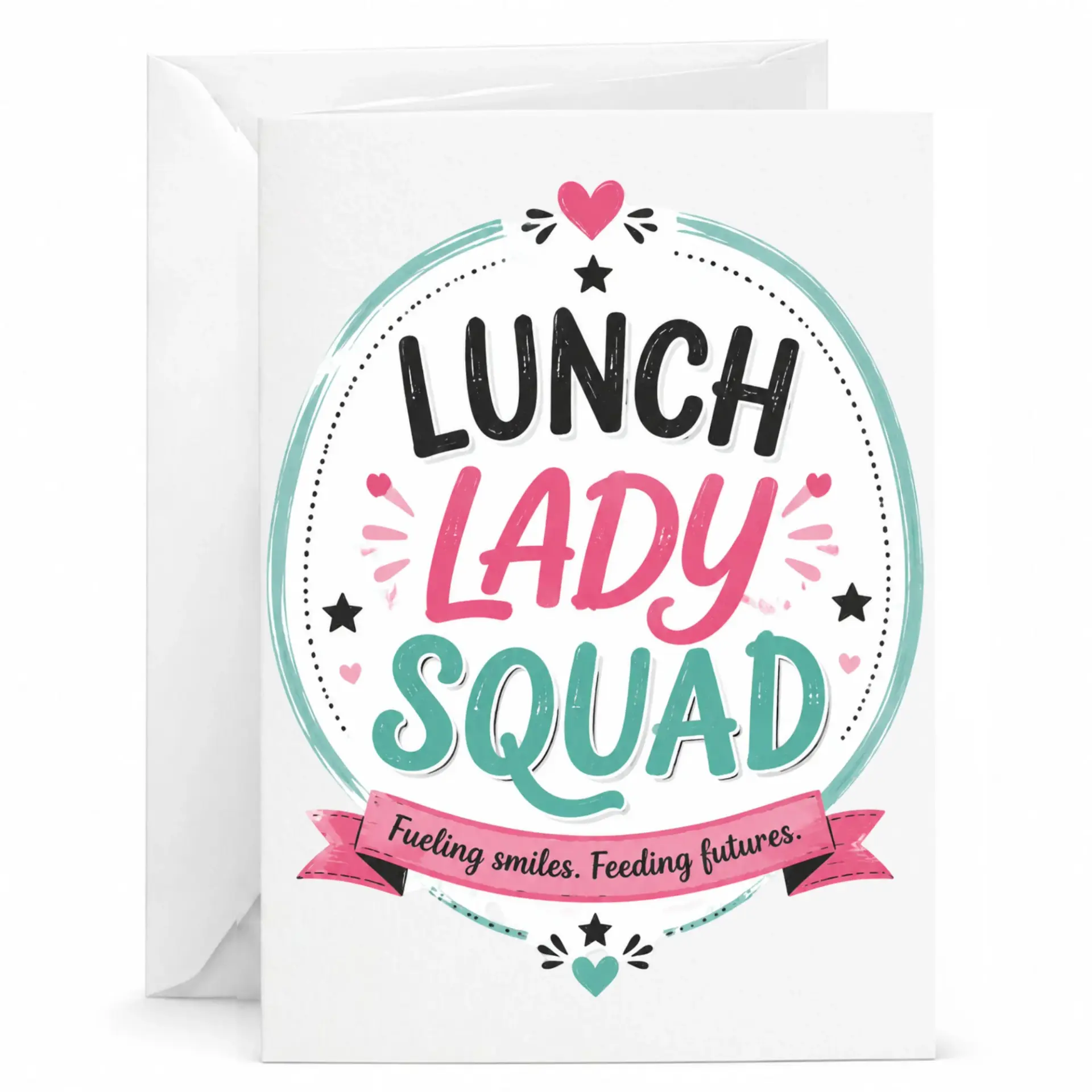 Card Lunch Lady Squad Appreciation Greeting for Cafeteria Staff or School Nutrition Professionals