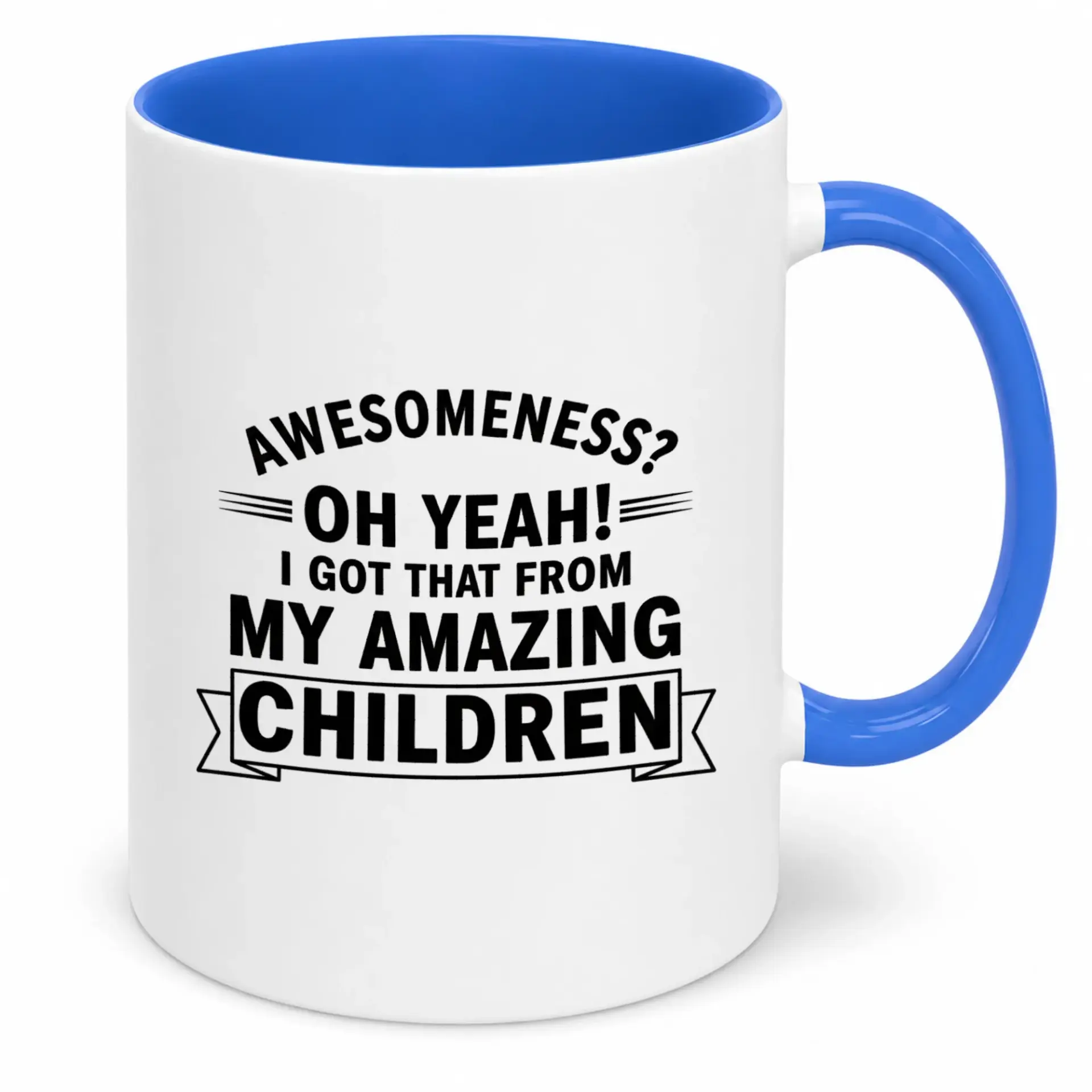 Funny Coffee Mug for Parents Unique Ceramic Cup with Family Love Quote Inspirational Drinkware Gift Mom Dad 11oz