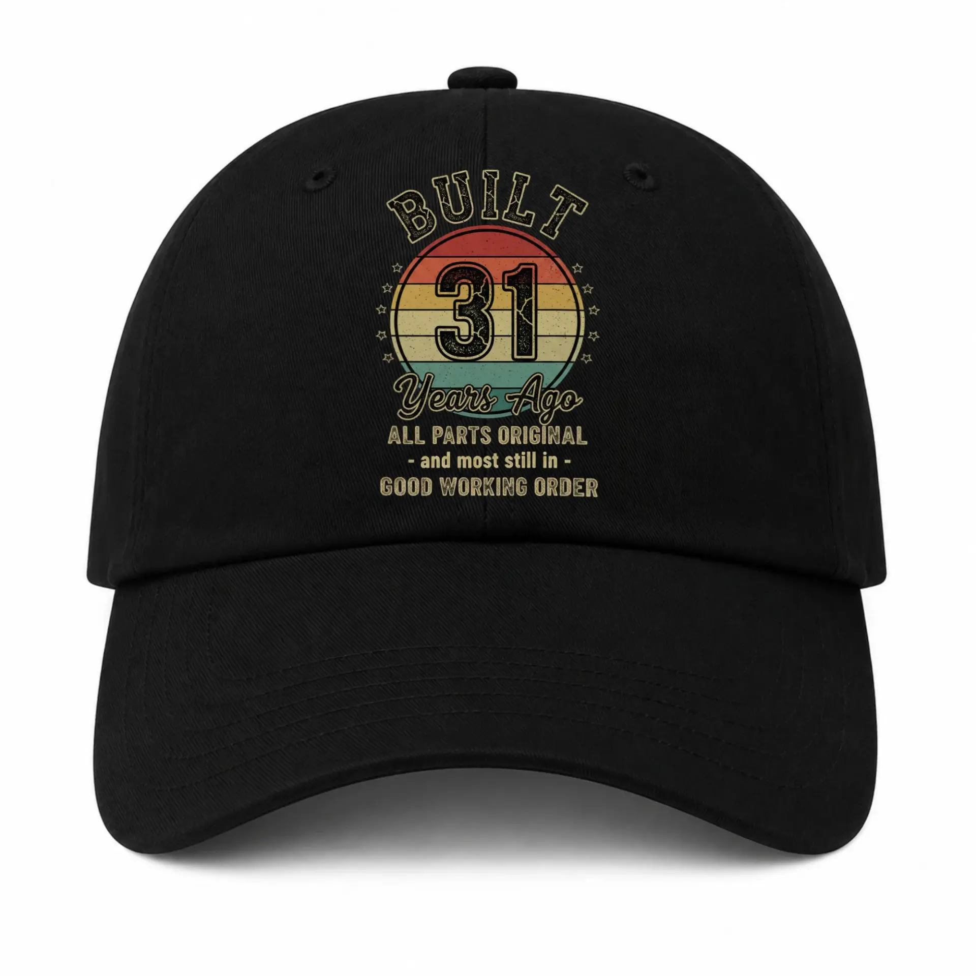 Baseball Cap Funny Vintage Thirty First Birthday Retro Graphic Hat