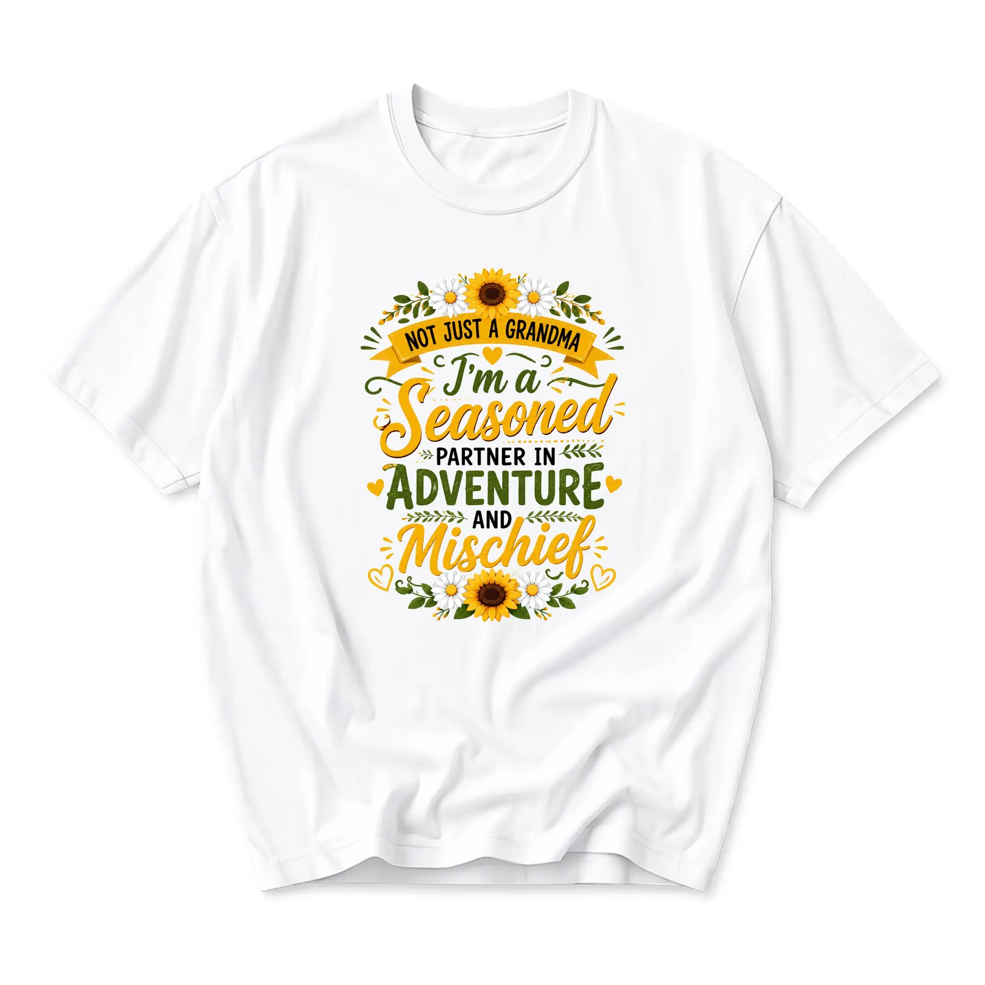 Funny Shirt Not Just a Grandma Seasoned Partner in Adventure and Mischief
