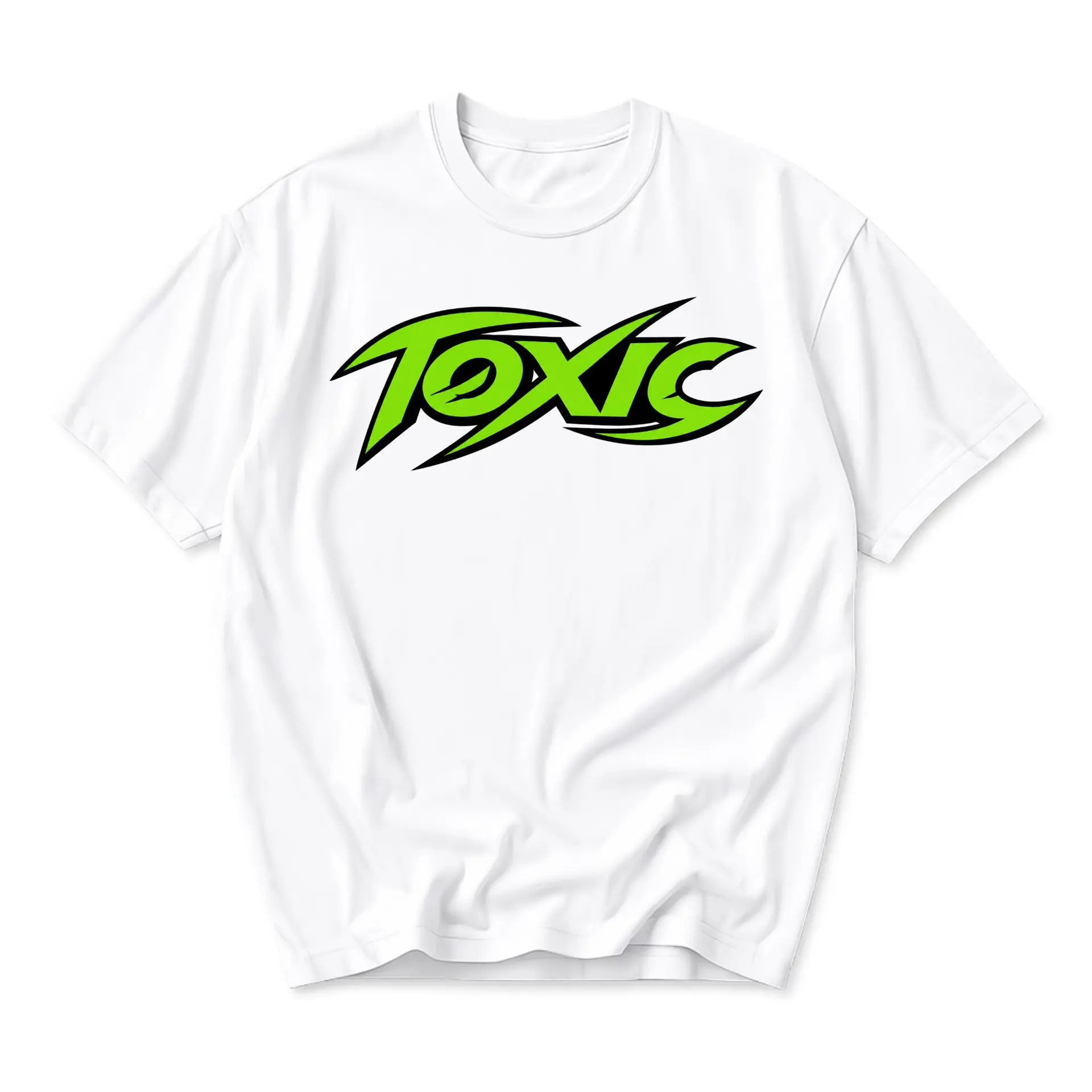 Graphic Tee Unisex Toxic Neon Green Tribal Style Print Casual Streetwear Cotton Crew Neck Short Sleeve Shirt
