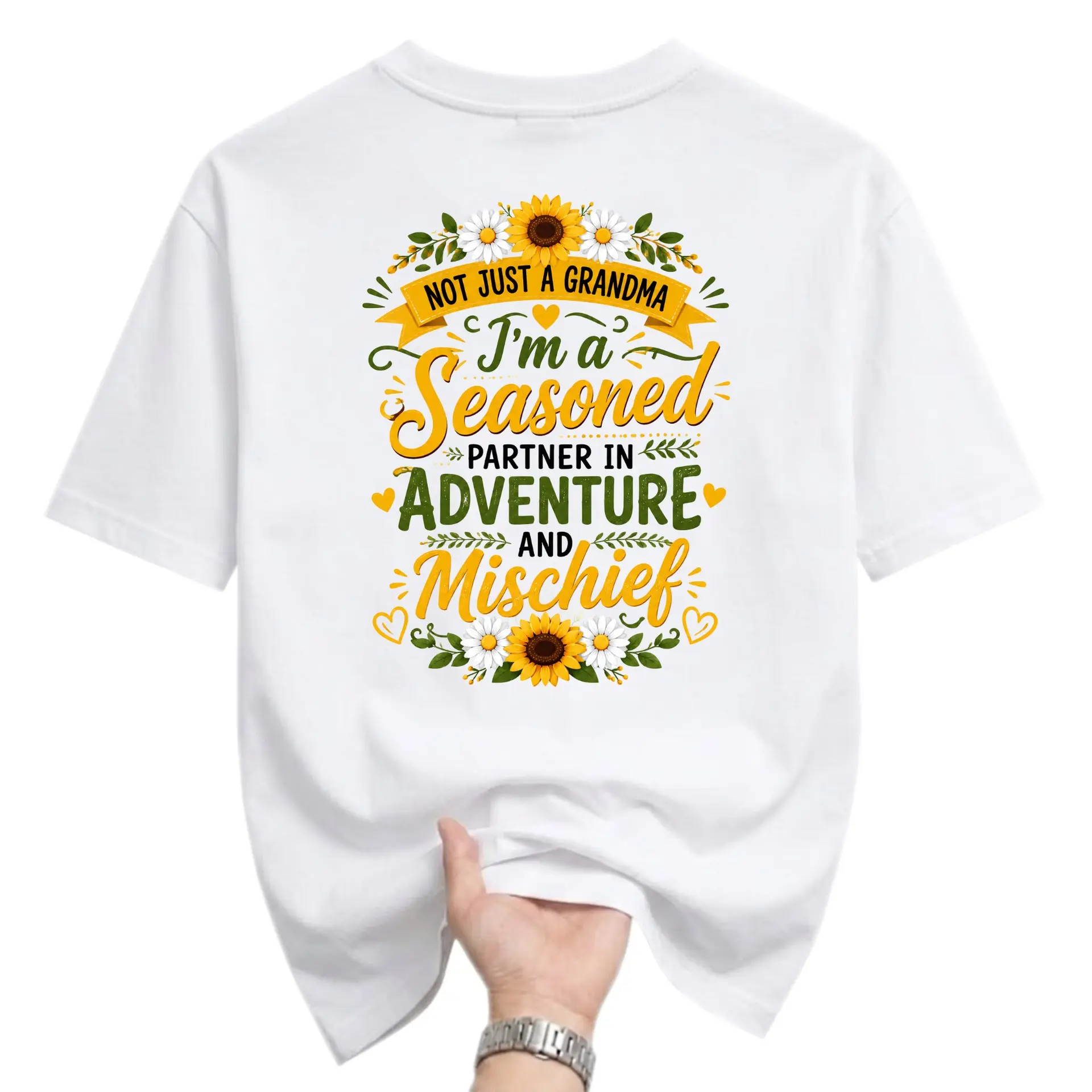 Funny Shirt Not Just a Grandma Seasoned Partner in Adventure and Mischief
